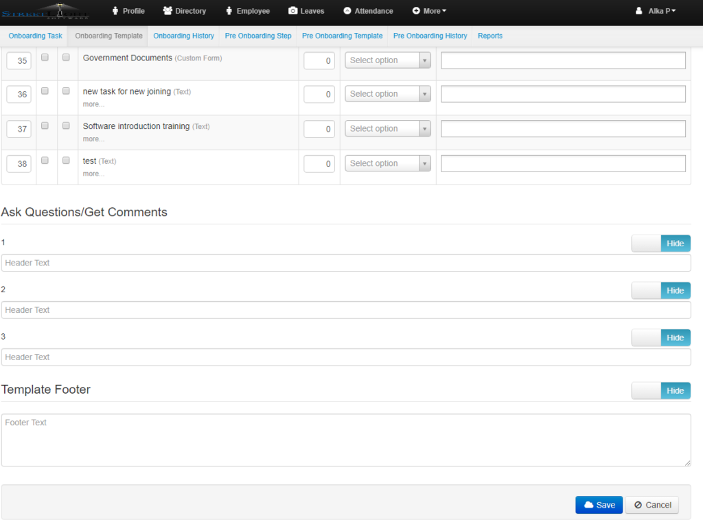 On Boarding – Template – EasyHR Knowledge base